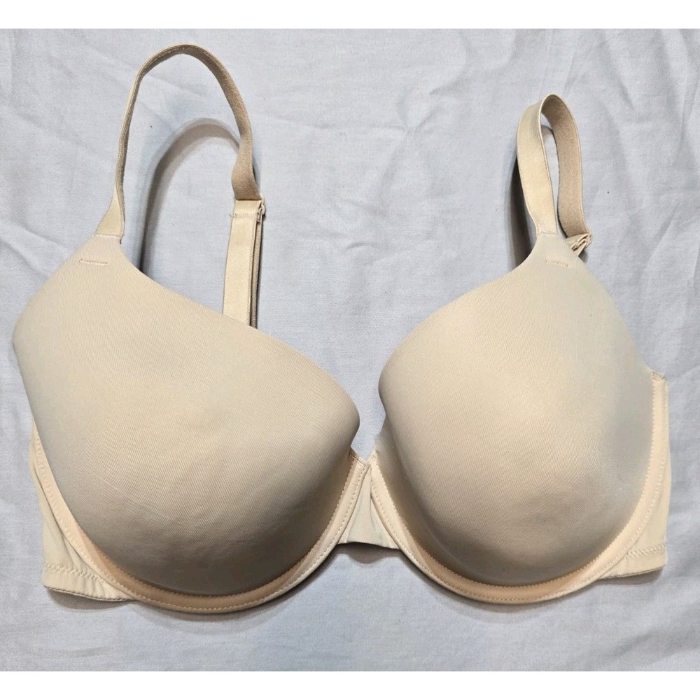 Pink Wear Everywhere T-shirt‎  Lightly Lined Bra Beige  Underwire  36 DD